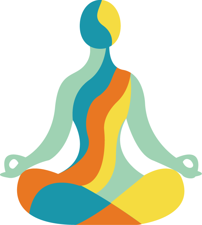 Icône représentant un profil débutant en Pilates en position du lotus, pilates pour débutant