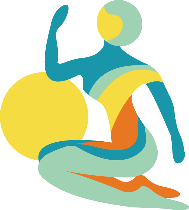 Icône représentant un profil senior pratiquant la méthode Pilates pour seniors